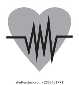 Pulse logo design, vector illustration template