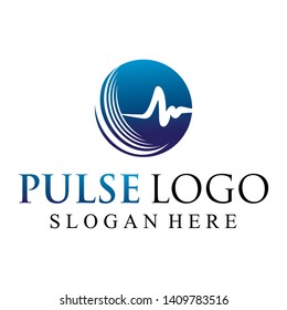 pulse logo, health logo vector