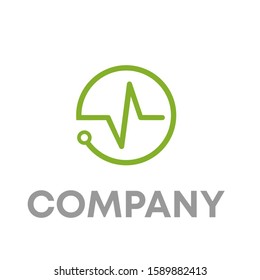 pulse logo icon design template sign