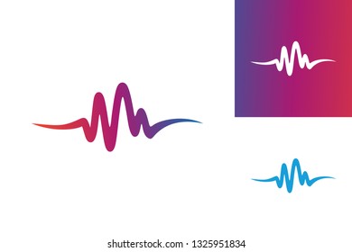 Pulse Logo Template Design Vector, Emblem, Design Concept, Creative Symbol, Icon