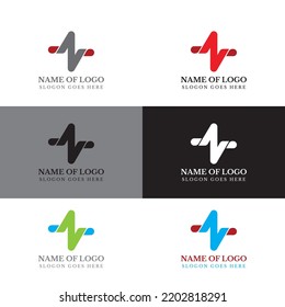 Pulse logo template ideas, simple healthcare logo concept for a brand identity, Health and wellness logo design, premium vector logo