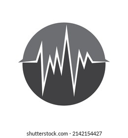 pulse logo vector templat symbol ang design icon
