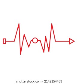 pulse logo vector templat symbol ang design icon
