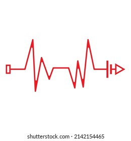 pulse logo vector templat symbol ang design icon
