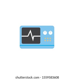 pulse machine icon design, Medical health care emergency aid clinic and medication Vector illustration