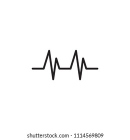Pulse medical icon flat vector template design trendy
