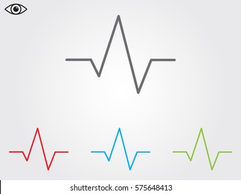 pulse, medicine, icon, vector illustration eps10