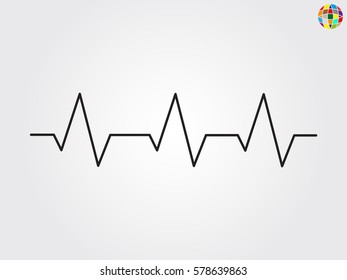 pulse, medicine, icon, vector illustration eps10