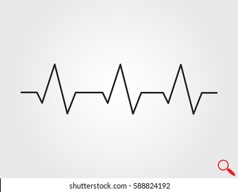 pulse, medicine, icon, vector illustration eps10