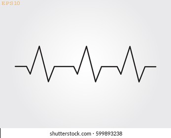 pulse, medicine, icon, vector illustration eps10
