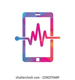 Pulse Handy Logo Vorlage Design Vektor.