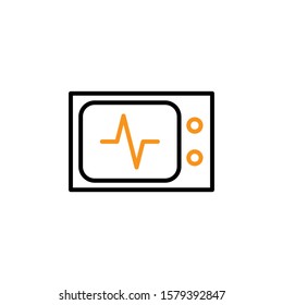 Pulse monitor icon design template