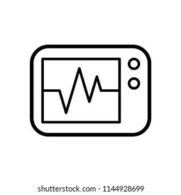 pulse monitoring icon vector template