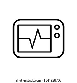 pulse monitoring icon vector template