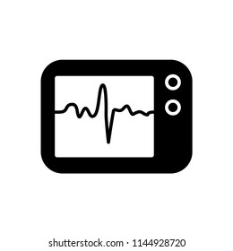 pulse monitoring icon vector template
