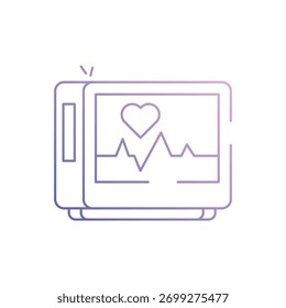 Pulse Monitoring vector icon stock illustration
