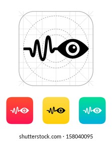 Pulse observation icon. Vector illustration.