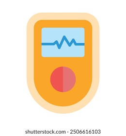 Pulse Oximeter Flat Icon Design For Personal nad Commercial Use