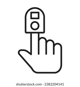 Pulse Oximeter icon design for personal commercial use