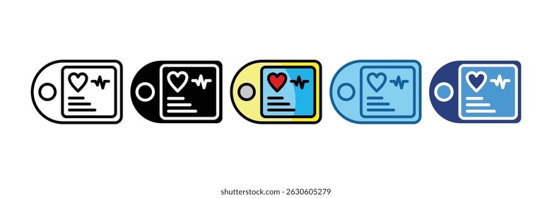Elemento del icono del oxímetro del pulso para el diseño
