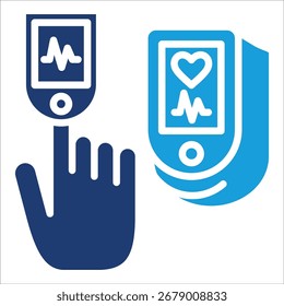 Elemento De Ícone De Oximeter De Pulso Para Design