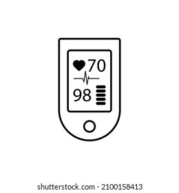 Pulse Oximeter - Vector Icon 