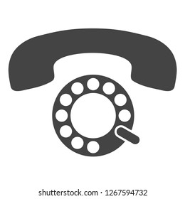 Pulse phone vector illustration on a white background. An isolated flat icon illustration of pulse phone with nobody.