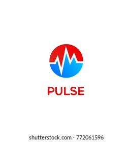 pulse round sign logo