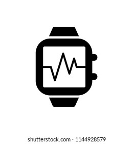 pulse, smart watch icon vector template