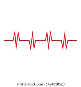 pulse sound wave ilustration logo vector icon template