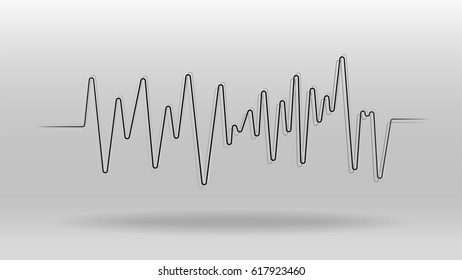 Pulse sound wave vector background