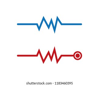 Pulse symbol illustration