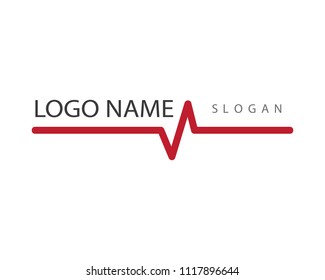 Pulse symbol illustration design