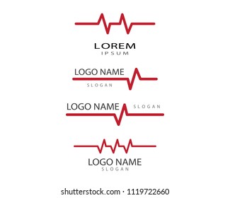 Pulse symbol illustration design