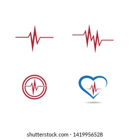 Pulse symbol vector icon illustration design