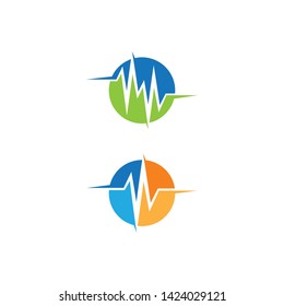 Pulse symbol vector icon illustration design