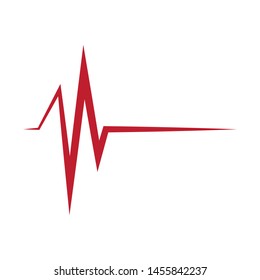 Pulse symbol vector icon illustration