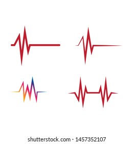 Pulse symbol vector icon illustration design