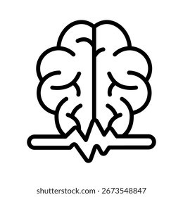 Puls-Gedanken-Symbol-Element für Design