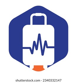 Design-Vektorgrafik des Pulse-Logos. Pulse und Briefkasten Logo, Vektorgrafik.