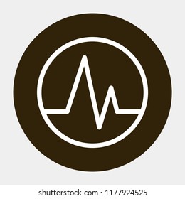 pulse vector icon 10 eps