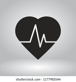 pulse vector icon 10 eps