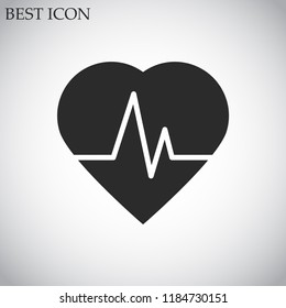 pulse vector icon 10 eps