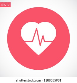 pulse vector icon 10 eps