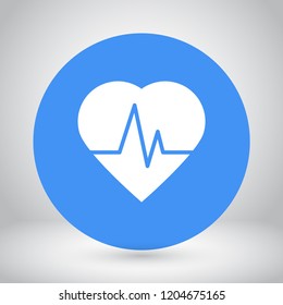 pulse vector icon 10 eps