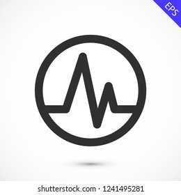 pulse vector icon 10 eps