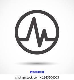 pulse vector icon 10 eps