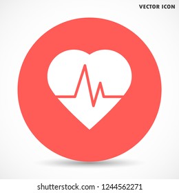 pulse vector icon 10 eps