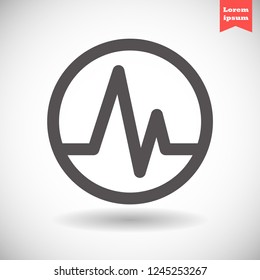pulse vector icon 10 eps