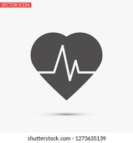 pulse vector icon 10 eps